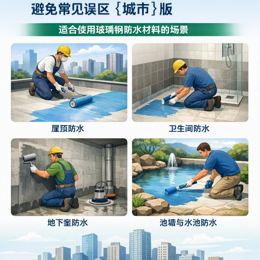 玻璃钢防水材料施工注意事项,避免常见误区 楚雄 版