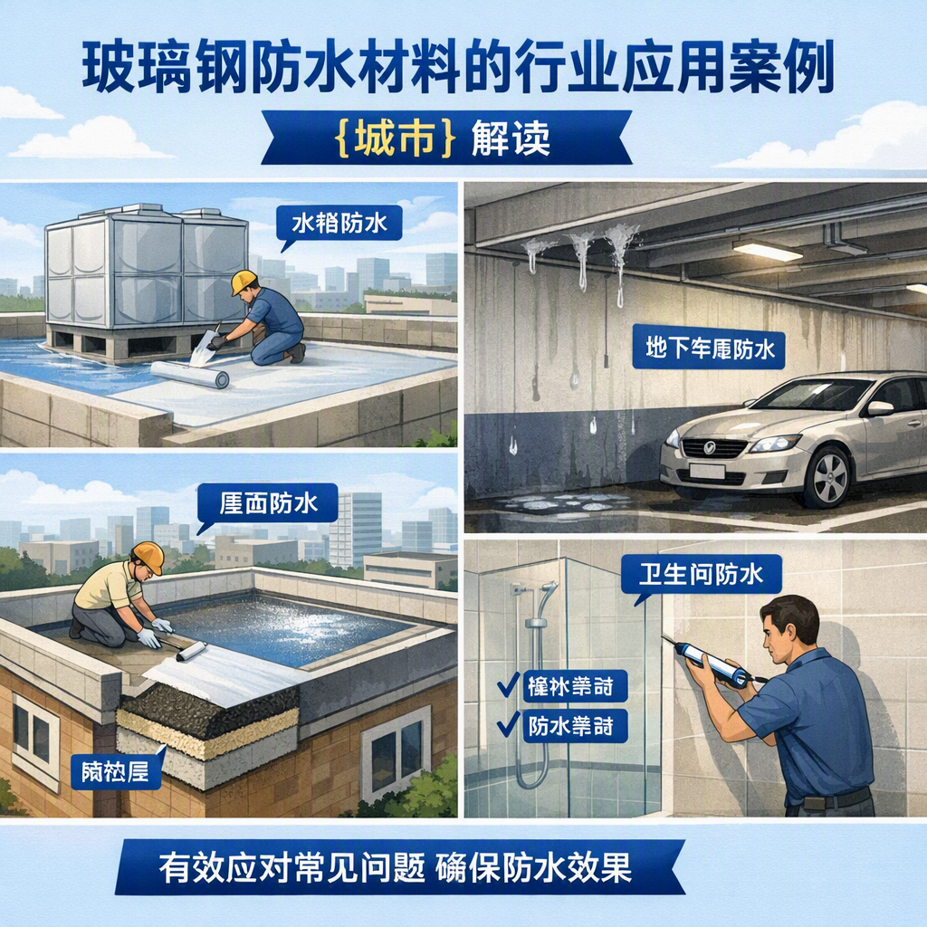 玻璃钢防水材料的行业应用案例，楚雄解读